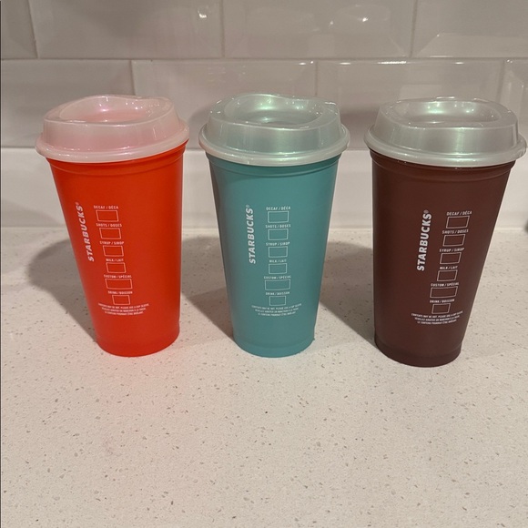 Starbucks Reusable hot cup bundle - Picture 2 of 2